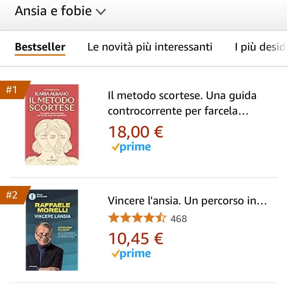 classifica libri più venduti psicologia